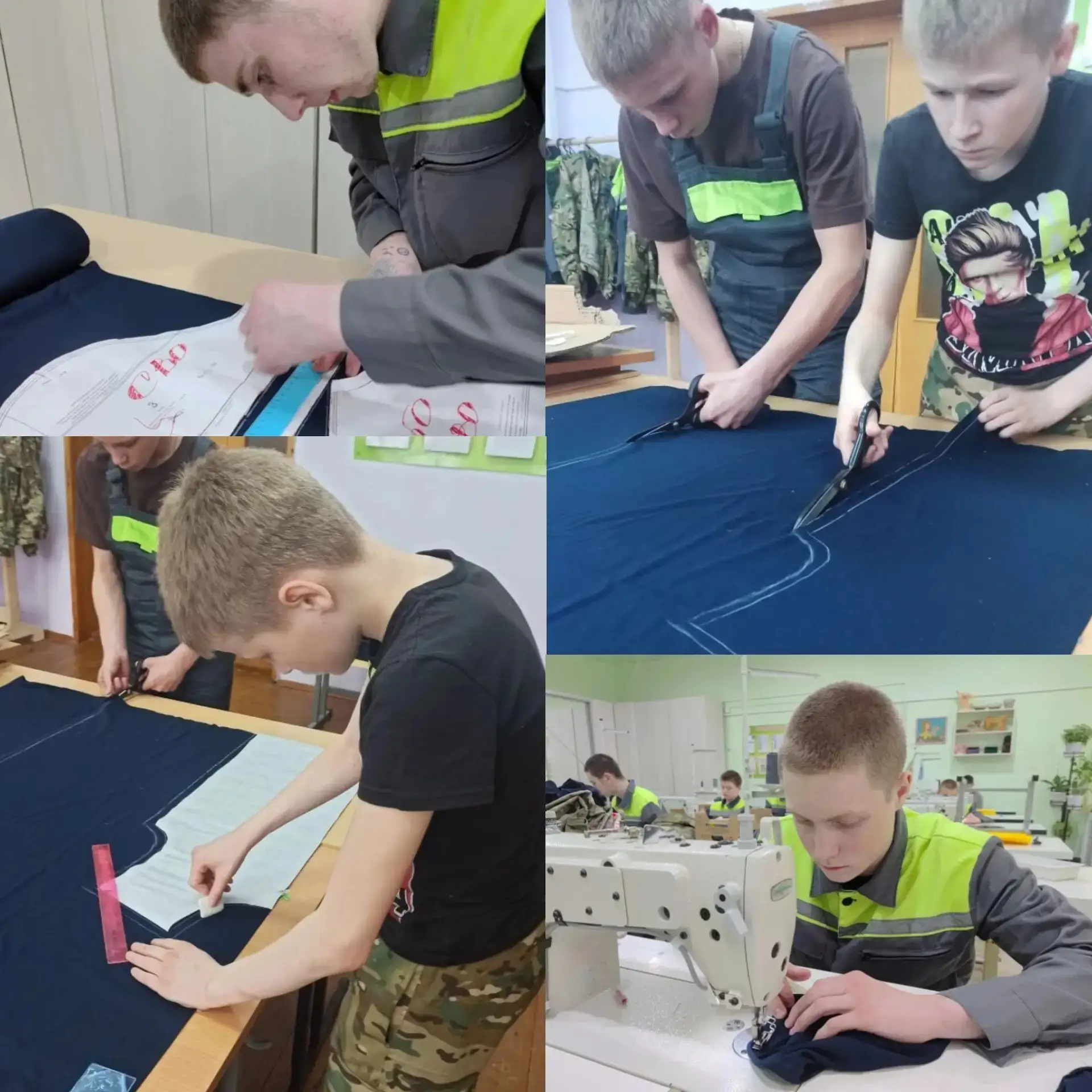 Воспитанники Орловского СУВУ шьют футболки для бойцов