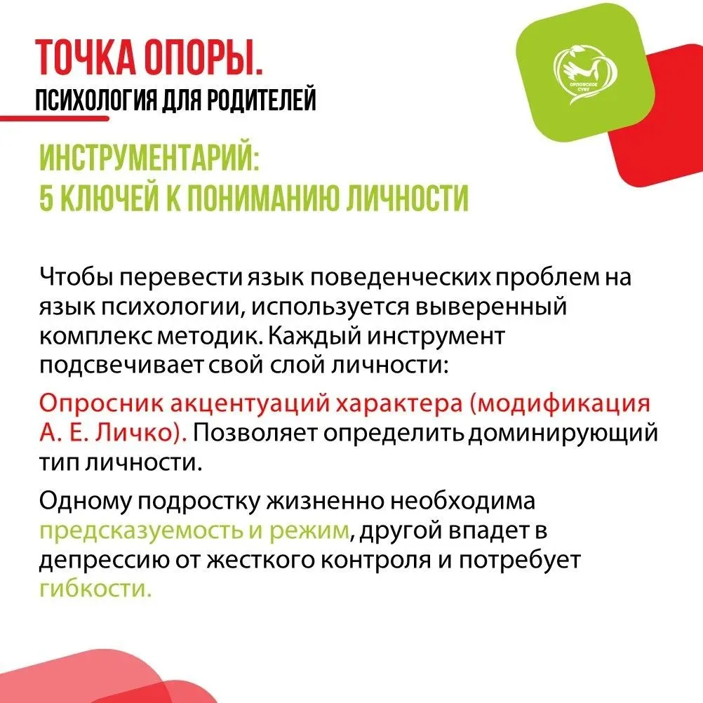 Архитектура личности: диагностика в СУВУ как карта исследования личности