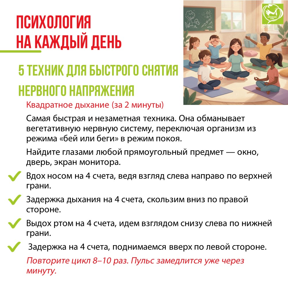 СТОП-СТРЕСС: 5 техник, которые спасут ваши нервы за 5 минут