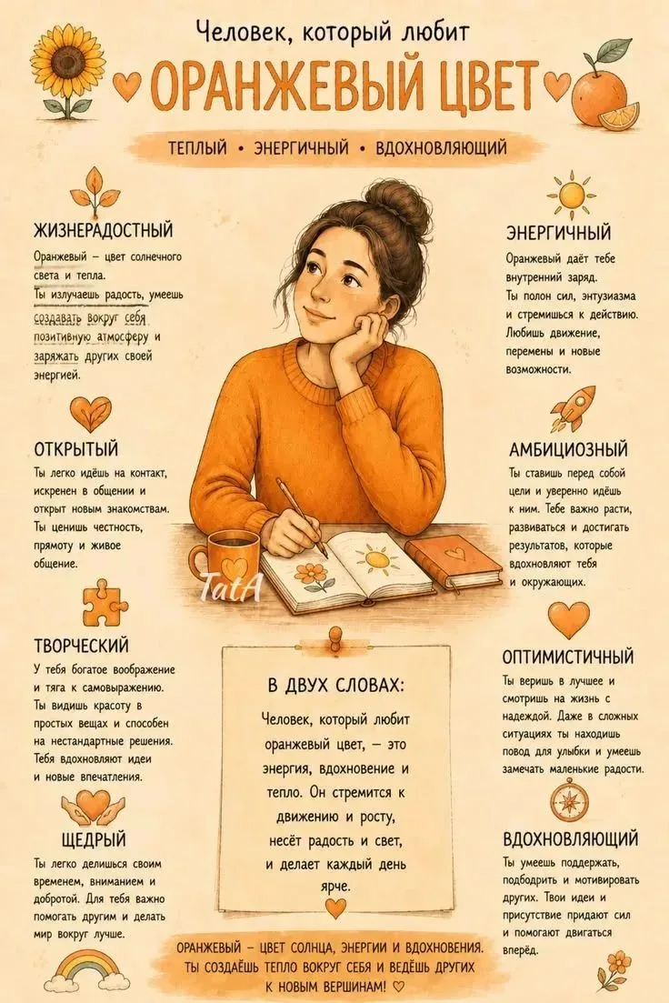 Оранжевое настроение: кто выбирает самый энергичный цвет