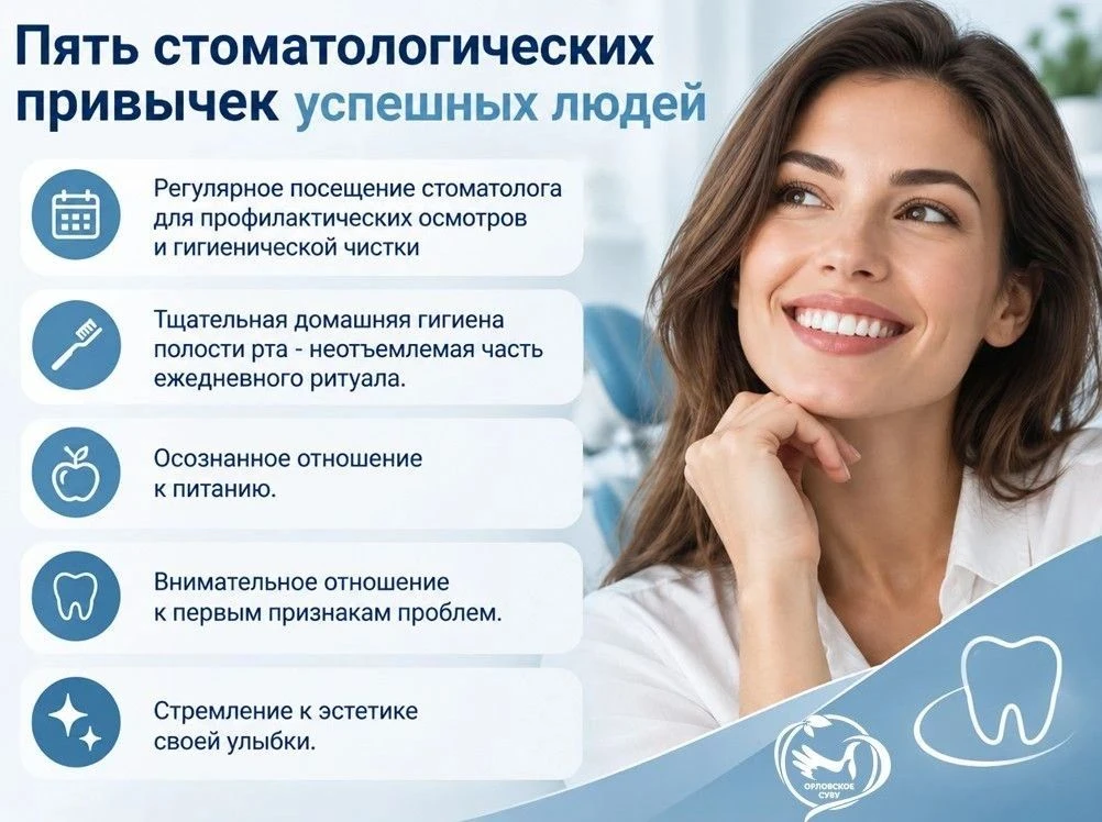 Пять стоматологических привычек успешных людей
